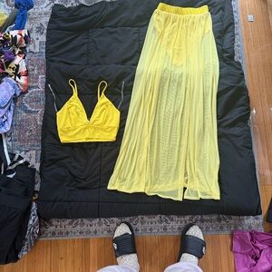 Yellow Skirt Set